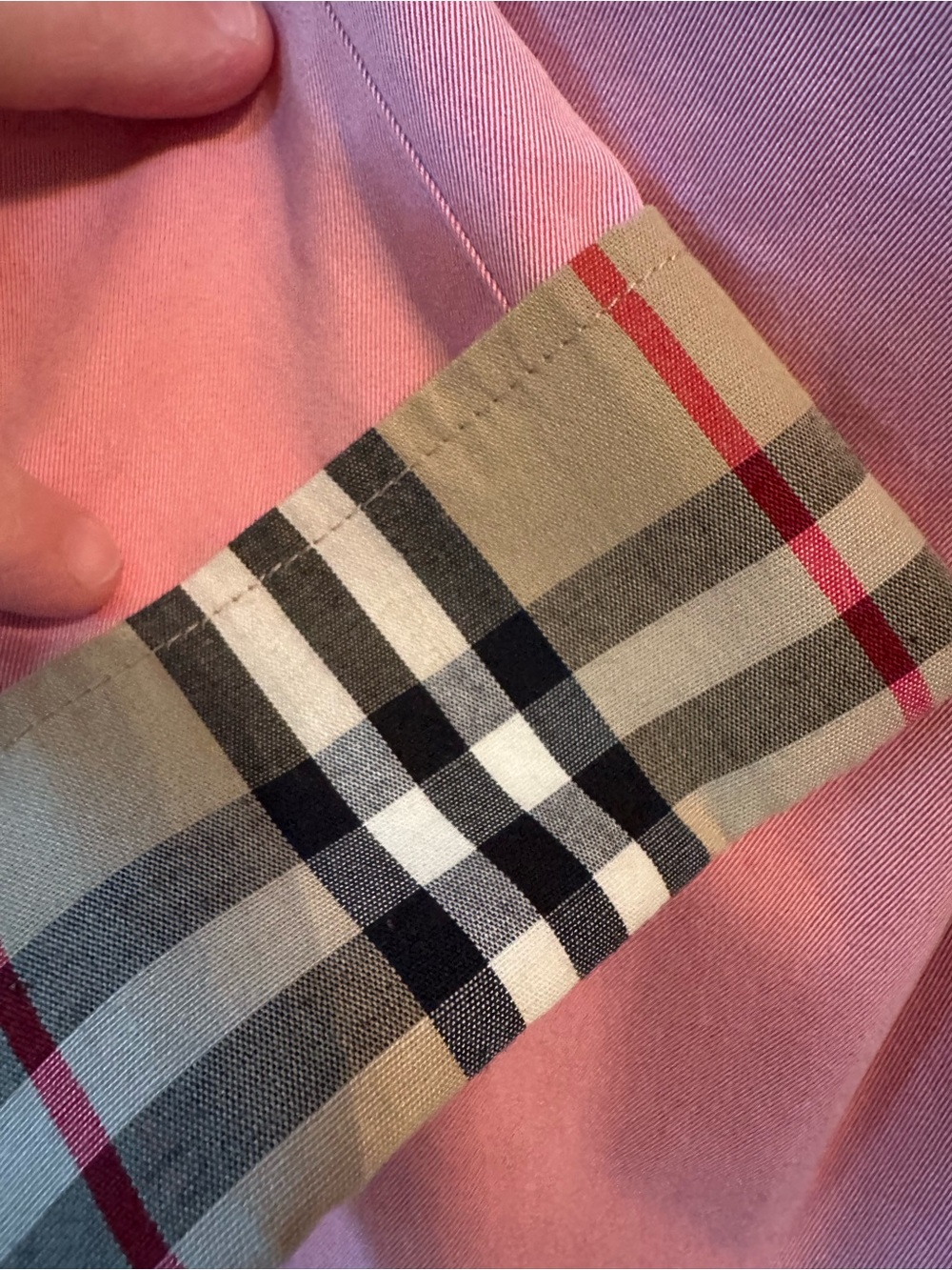 Burberry Pink Trench Coat with Signature Check Lining - Picture 8 of 9